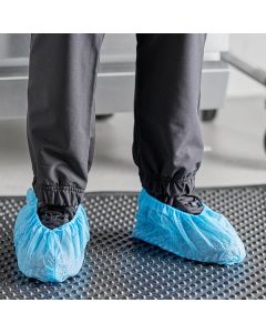 Choice Blue Polypropylene Shoe Cover with Anti-Skid Bottom - Large - 1,000/Case