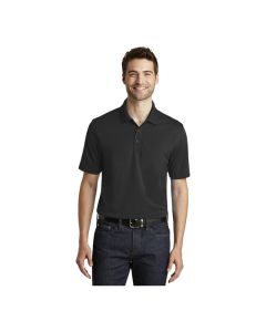 Port Authority K110 Dry Zone Unisex Customizable Deep Black Short Sleeve UV Moisture-Wicking Polo Shirt - Polyester - 2X