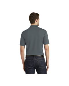 Port Authority K110 Dry Zone Unisex Customizable Graphite Short Sleeve UV Moisture-Wicking Polo Shirt - Polyester - 5X