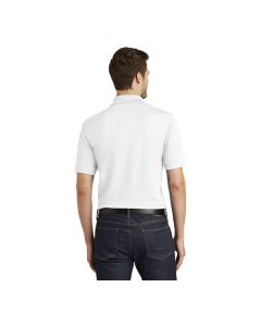 Port Authority K110 Dry Zone Unisex Customizable White Short Sleeve UV Moisture-Wicking Polo Shirt - Polyester - 5X