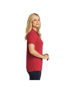 Port Authority LK110 Dry Zone Women's Customizable Rich Red Short Sleeve UV Moisture-Wicking Polo Shirt - Polyester - 2X