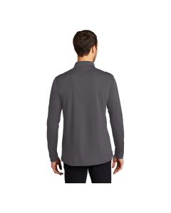 Port Authority K110LS Dry Zone Unisex Customizable Graphite Long Sleeve UV Moisture-Wicking Polo Shirt - Polyester - 2X