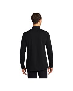 Port Authority K110LS Dry Zone Unisex Customizable Deep Black Long Sleeve UV Moisture-Wicking Polo Shirt - Polyester - XL