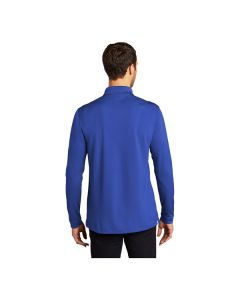 Port Authority K110LS Dry Zone Unisex Customizable True Royal Long Sleeve UV Moisture-Wicking Polo Shirt - Polyester - XS