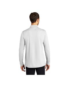 Port Authority K110LS Dry Zone Unisex Customizable White Long Sleeve UV Moisture-Wicking Polo Shirt - Polyester - 2X