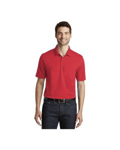 Port Authority K110 Dry Zone Unisex Customizable Rich Red Short Sleeve UV Moisture-Wicking Polo Shirt - Polyester - 4X