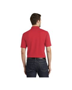 Port Authority K110 Dry Zone Unisex Customizable Rich Red Short Sleeve UV Moisture-Wicking Polo Shirt - Polyester - 6X