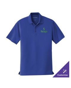 Port Authority K110 Dry Zone Unisex Customizable True Royal Short Sleeve UV Moisture-Wicking Polo Shirt - Polyester - 2X