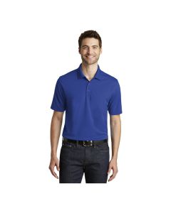 Port Authority K110 Dry Zone Unisex Customizable True Royal Short Sleeve UV Moisture-Wicking Polo Shirt - Polyester - 3X