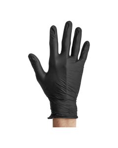 Noble Nitrile Black All-Purpose Powder-Free Disposable 4 Mil Thick Gloves - Medium - 1,000/Case