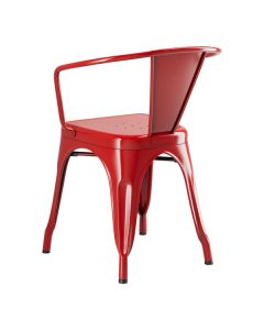 Lancaster Table & Seating Alloy Ruby Red Outdoor Arm Chair