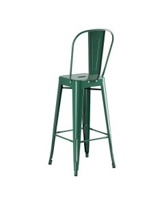 Lancaster Table & Seating Alloy Emerald Green Outdoor Cafe Barstool