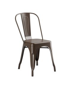 Lancaster Table & Seating Alloy Copper Outdoor Cafe Chair