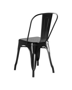 Lancaster Table & Seating Alloy Onyx Black Outdoor Cafe Chair