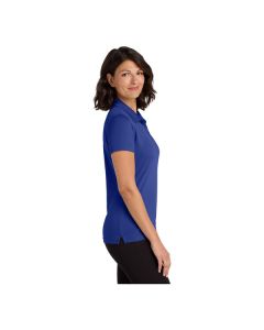 Port Authority LK110 Dry Zone Women's Customizable True Royal Short Sleeve UV Moisture-Wicking Polo Shirt - Polyester - 2X